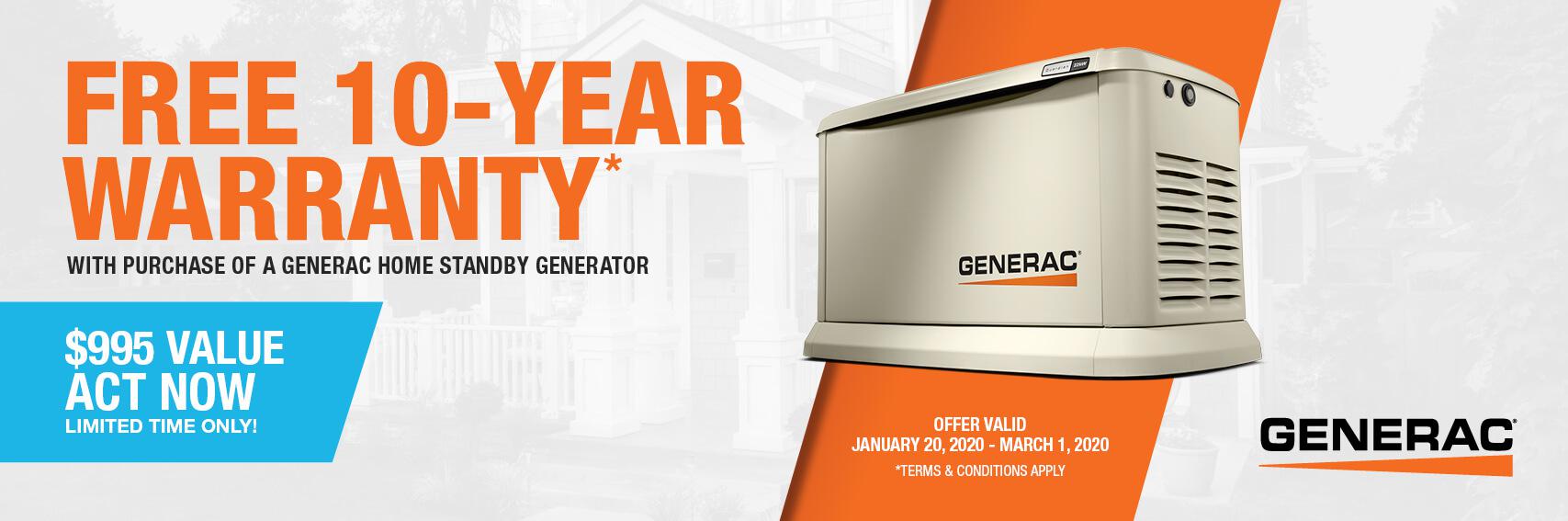 Homestandby Generator Deal | Warranty Offer | Generac Dealer | Birch Run, MI